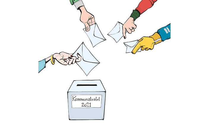 Illustrationsbild på Kommunalvalet 2021.