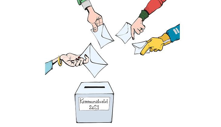 Illustrationsbild på Kommunalvalet 2021.
