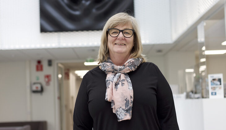Benita Öberg, servicelinjedirektör vid Västra Nylands välfärdsområde.