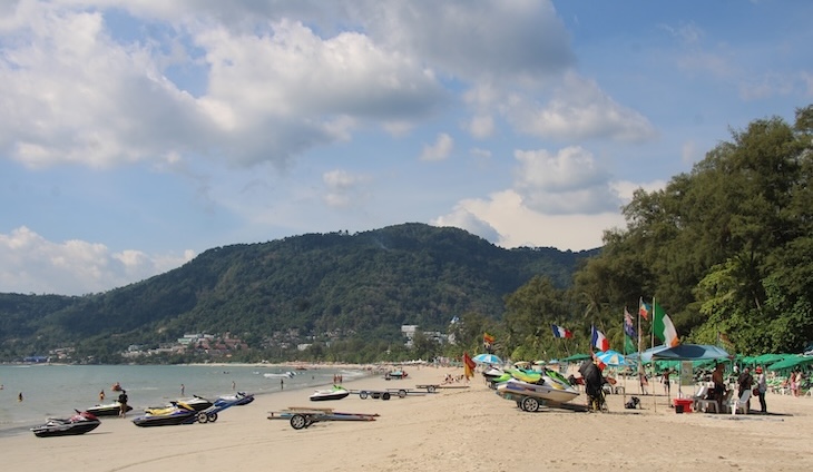 Strand i Thailand.