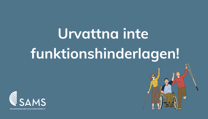 Funktionshinderorganisationer: urvattna inte funktionshinderlagen! featured image