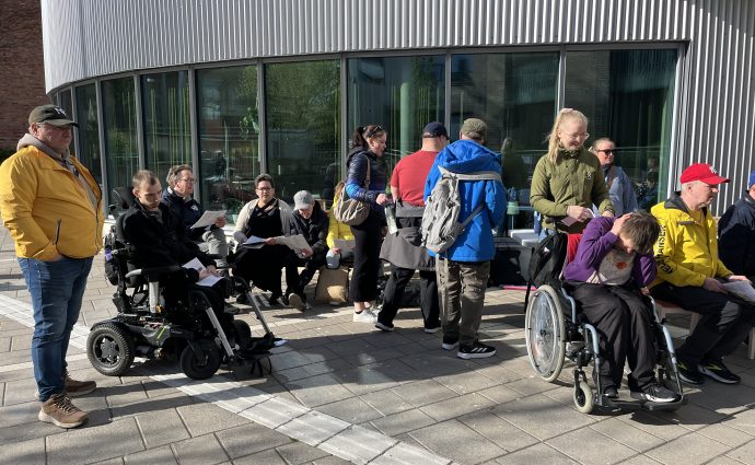 Deltagare på vårjippot.