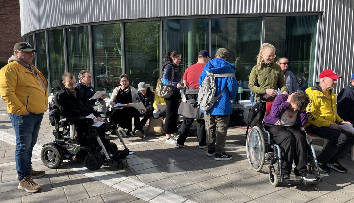 Deltagare på vårjippot.