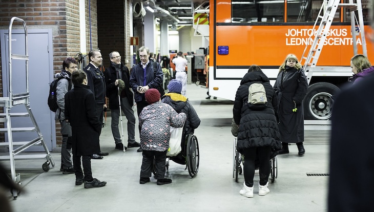 Räddningsövning.