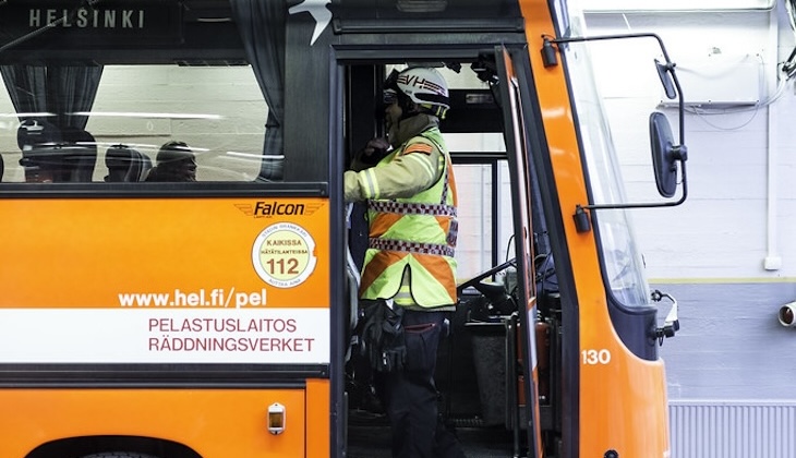 Räddningsövning.